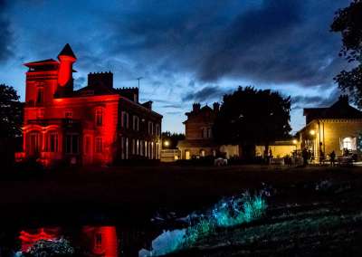 La Roseraie illuminée