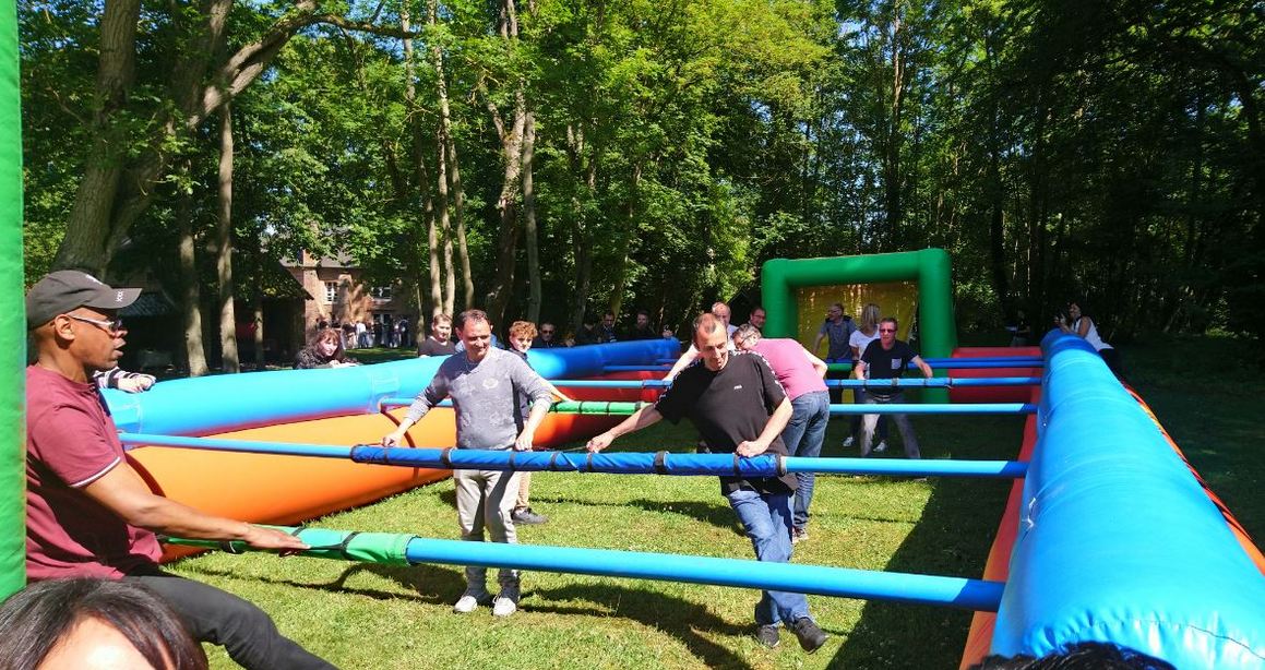 Teambuilding extérieur La Roseraie Foot Bulles 